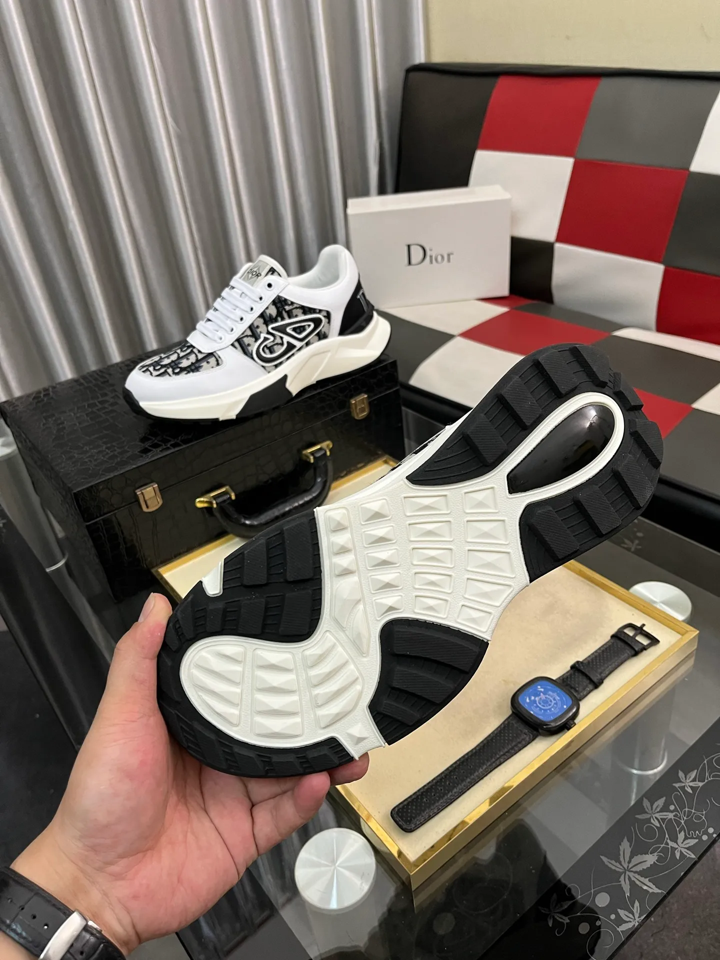Men's Men's Shoes 💰438⌚️⌚️"Dior DIOR*" latest hot style casual shoes, top brand [seduce] luxury~purchase, top~quality. [Strong] The upper is made of imported breathable cowhide with material ➕ breathable sheepskin feet (•) and fine workmanship. Code number: 38-444️⃣Colors available